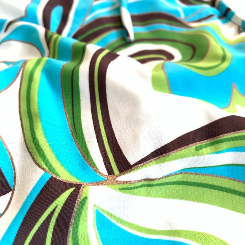 Target Swim Suit Blue Green White Size S - Picture 3 of 4